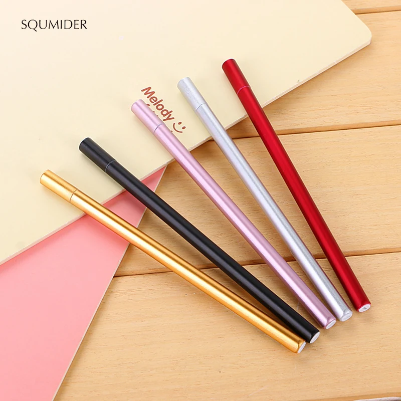 SQUMIDER 5 шт. креативная гелевая ручка 0,5 мм с черными и красными чернилами милые ручки для детей подарок Офисные и Школьные принадлежности