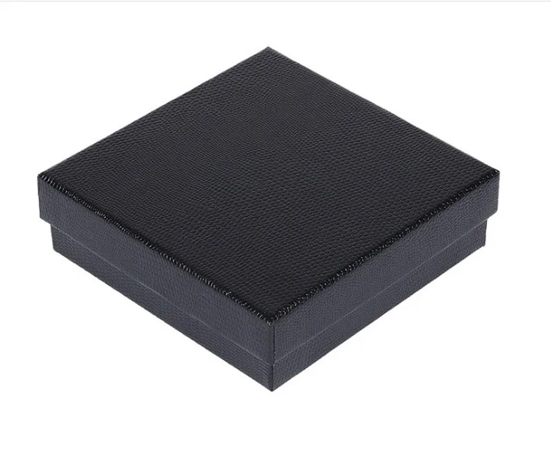 Коробки для ювелирных изделий 25 шт./партия 12x12x3,5 см черное ожерелье коробочка для кулона коробки ювелирные изделия Органайзер Подарочная коробка для кольца