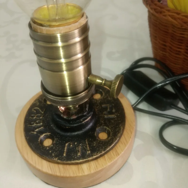 Винтажная керамическая лампа Эдисона настольная 40 Вт индивидуальное украшение