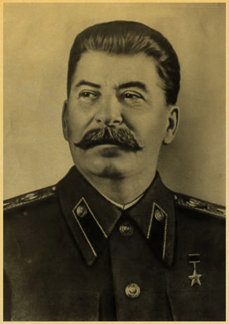 Вторая мировая война, русский Камрад Иосиф Сталин, ленинистская политика, СССР, CCCP плакат на стену в стиле ретро, Декор