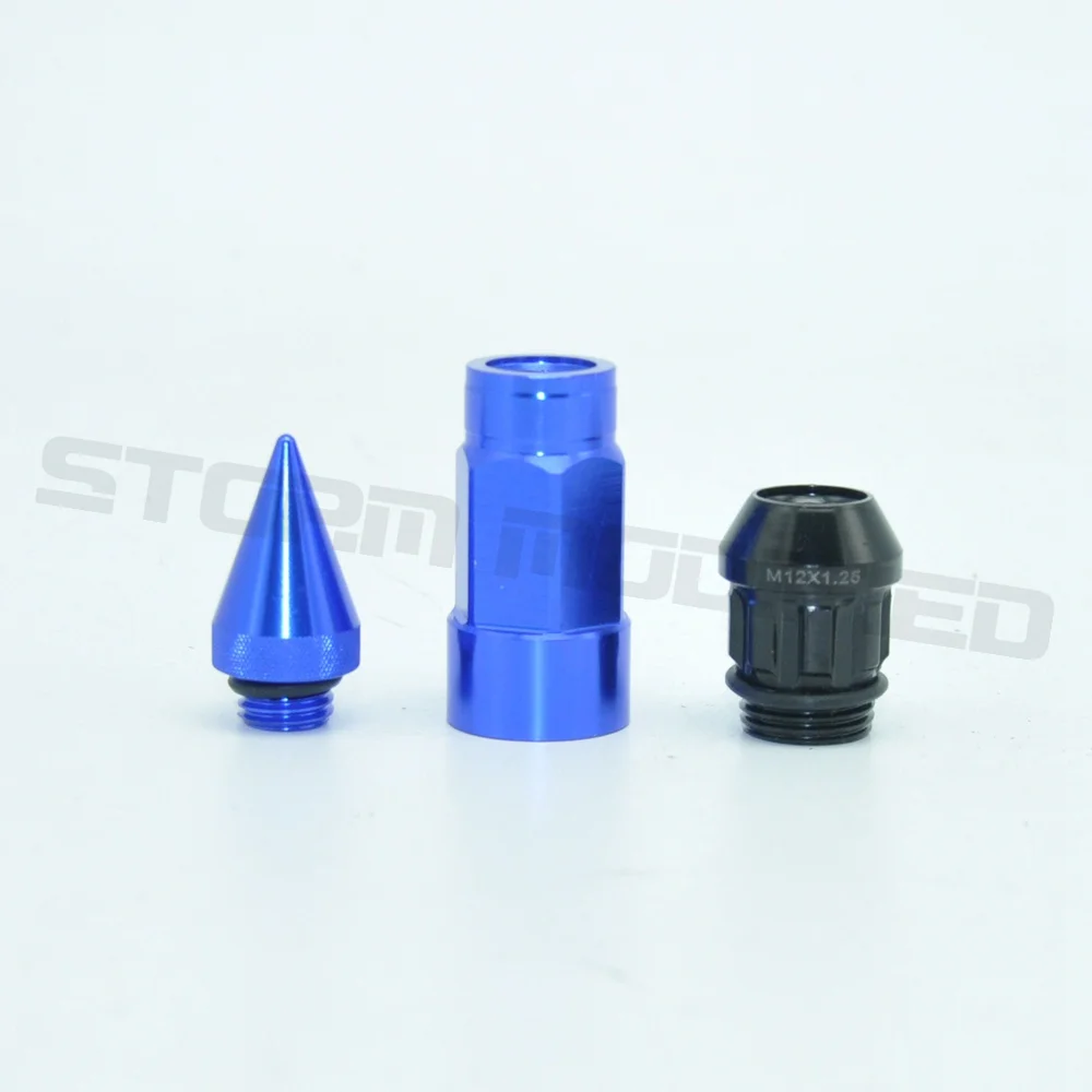 SuTong 20 шт. набор M12X1.5 и M12X1.25 Расширенный алюминиевый Железный тюнер 82 мм гайки