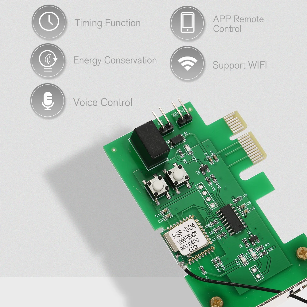 WiFi беспроводной смарт-переключатель релейный модуль мини PCI-e Настольный ПК Пульт дистанционного управления переключатель карты включение/выключение компьютера Загрузочная карта