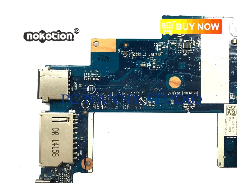 PCNANNY NM A201 для Lenovo Yoga 2 11 материнская плата N3540 4 Гб протестирована|Материнские платы