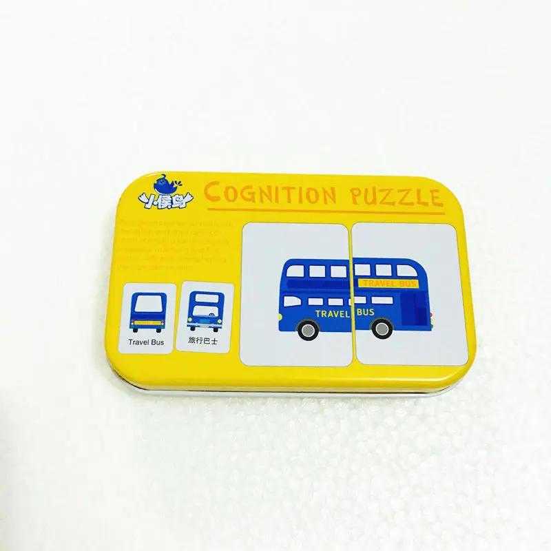3D пазлы развивающие игрушки для детей набор железных коробок с транспортными