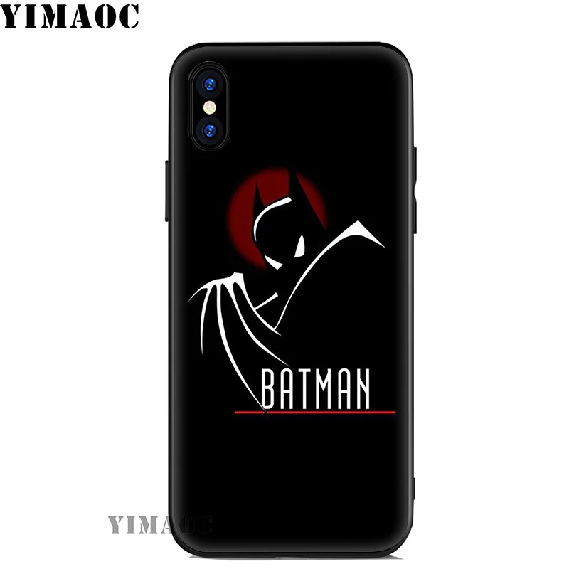 YIMAOC Бэтмен Темный рыцарь логотип мягкий силиконовый чехол для iPhone 11 Pro Xr Xs Max X или