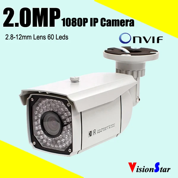 1080 P IP камера Открытый камеры безопасности P2P вариофокальный объектив