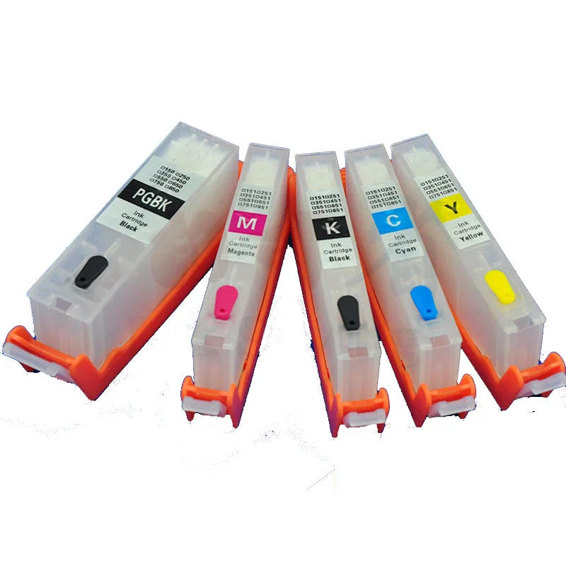 Многоразовый картридж Vilaxh pgi125 для canon IP4810 MG5210 MG6110 IX6510 IP4910 MG5110 MX881 5 шт. | Компьютеры