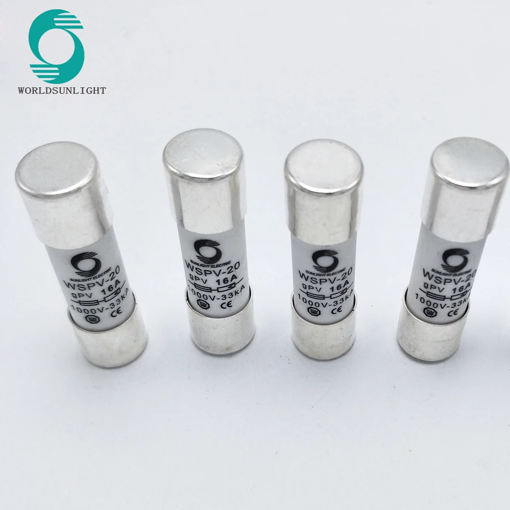 CE 10*38 мм dc 1A, 2A, 3A, 4A, 5A, 6A, 8A, 10A, 12A, 15A, 20A, 25A, 32Amp PV солнечный dc 1000V Предохранитель с держателем предохранителя