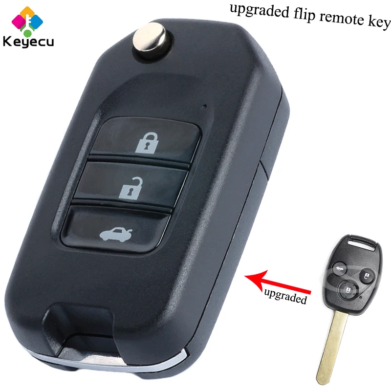 KEYECU Замена обновленный флип пульт дистанционного управления автомобильный ключ