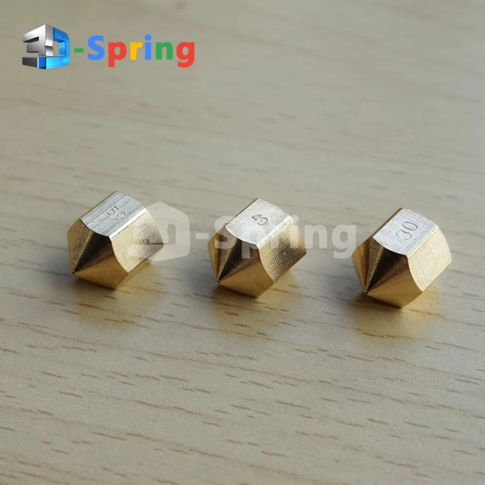M6 внутренняя резьба сопла 0,3 мм 0,4 мм 0,5 мм Медь(не латунь) для Makergear Prusa I3 3D-принтеры экструдер Hotend 1,75 мм