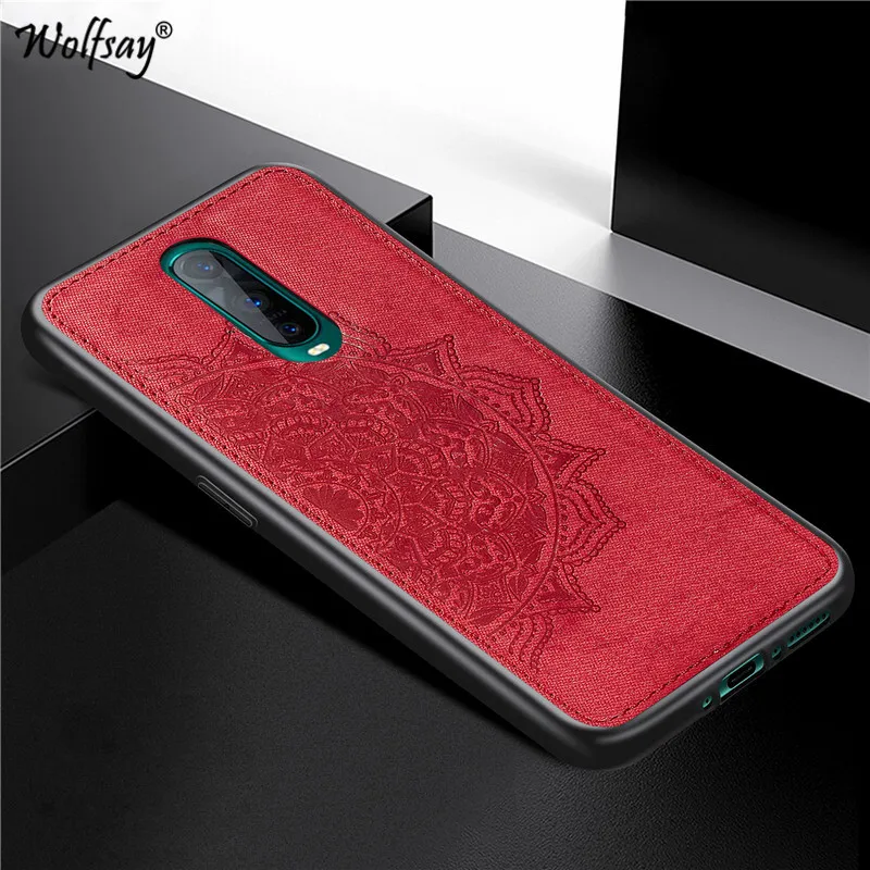 oppo r17 pro case luxury shockproof soft tpu cloth texture hard back phone bumper oppo r17 pro silicone cover oppo r17 pro shell free global shipping