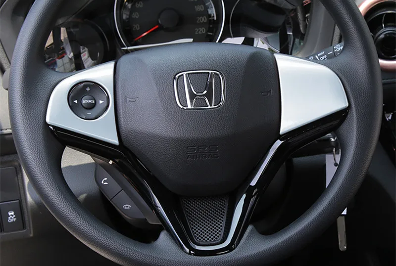 Спортивный хром углеродного волокна стиль рулевое колесо Накладка для Honda Fit Jazz - Название цвета: D