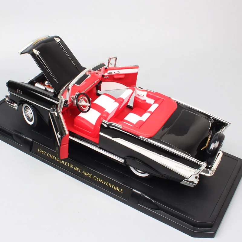 1/18 масштаб Большой Классический 1957 CHEVROLET BEL воздушный трансформер chevy Diecasts wagon Игрушки транспортные средства мышечные автомобили модели дорожный знак