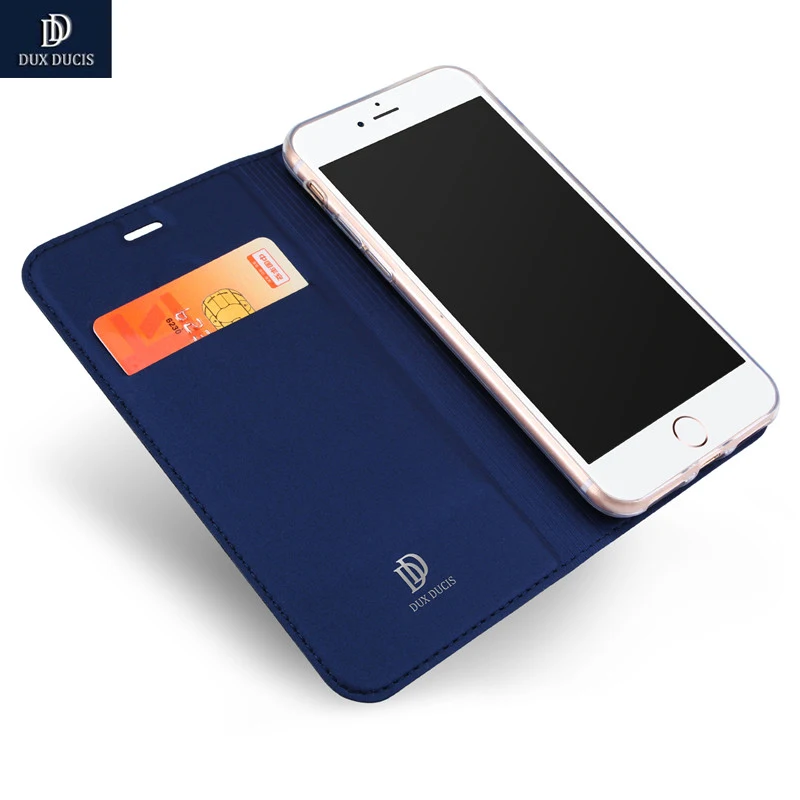 DUX DUCIS Оригинальный Роскошный флип-чехол из искусственной кожи для iphone 7 Plus