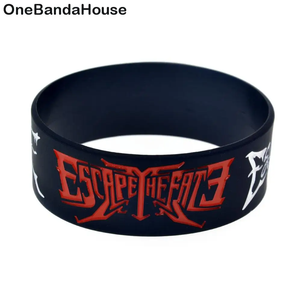 1 шт. избежать судьбы Wristband Силикона Один Дюйм Широкий музыка Gfit|Браслеты с