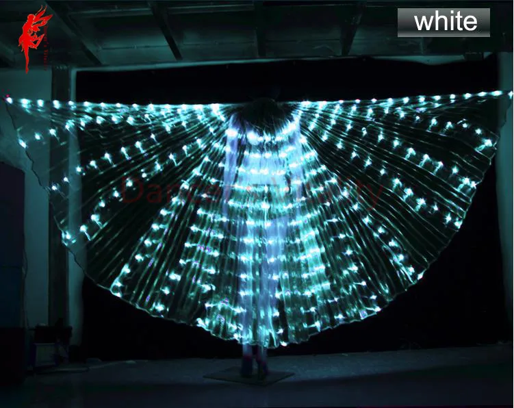 Женские открытые крылья для танца живота со светодиодной подсветкой на 360