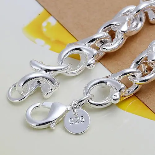 H042 Красивые посеребренные браслеты для женщин оптовая продажа серебряные 925