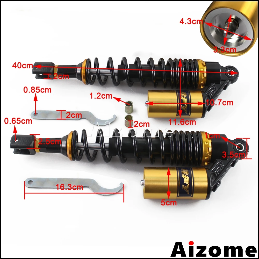 Универсальный задний Воздушный амортизатор для мотоцикла 360 мм Honda Suzuki Kawasaki