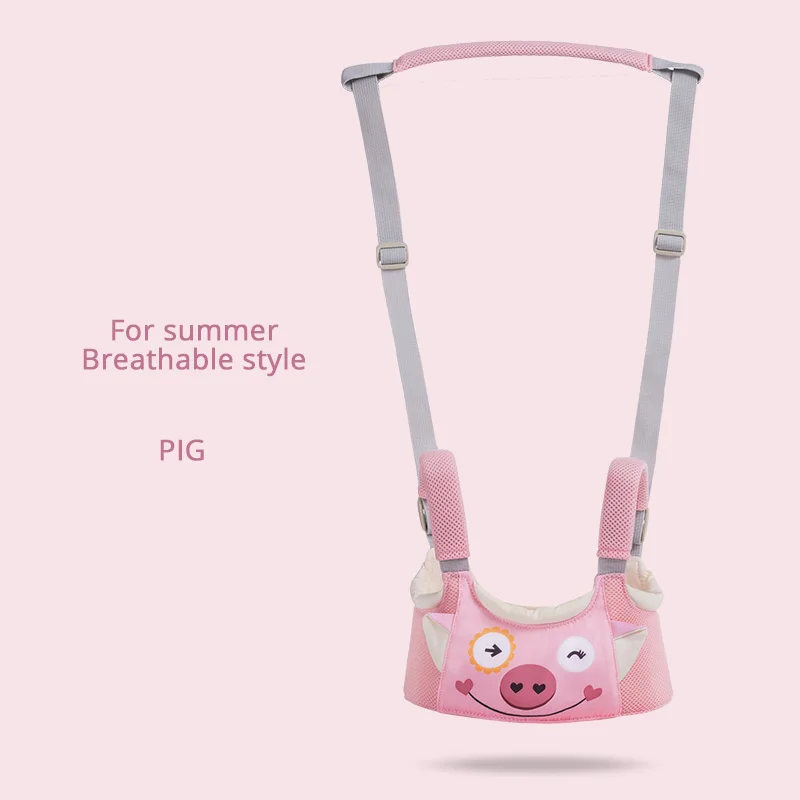 pig SUNVENO Новые Ходунки для малышей крылья ходунки мультфильм свинья безопасности ходьба ремни для детей поводки Детские ходьба помощник ремень - Цвет: pig