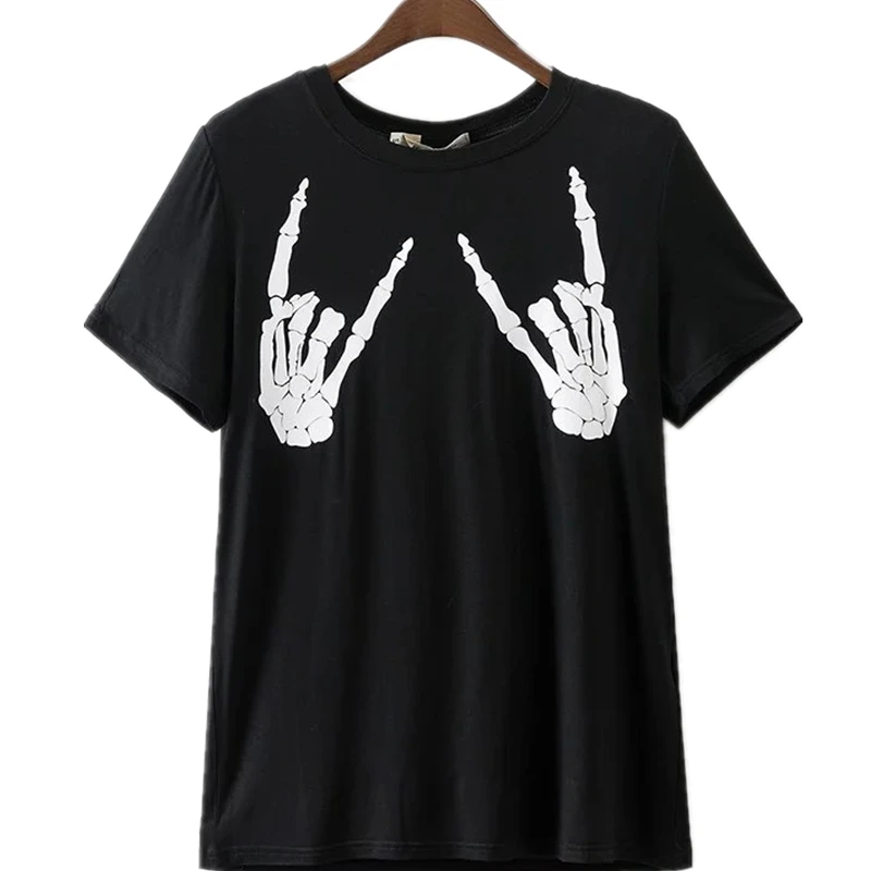 Новые летние в европейском и американском стиле творческий белый с принтом