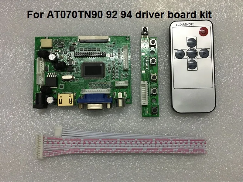Driver board ЖК ttl LVDS плата контроллера HDMI VGA 2AV 50 PIN для AT070TN90 92 94 Поддержка автоматически Raspberry Pi драйвер платы - Цвет: Driver board