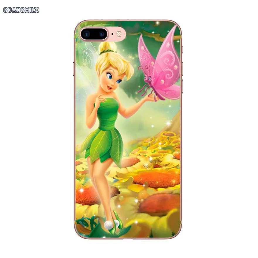 Прозрачные мягкие чехлы для Samsung Galaxy S2 S3 S4 S5 Mini Alpha S6 S7 edge S8 S9 Plus J1 Grand Prime Tinkerbell Peter Pan |