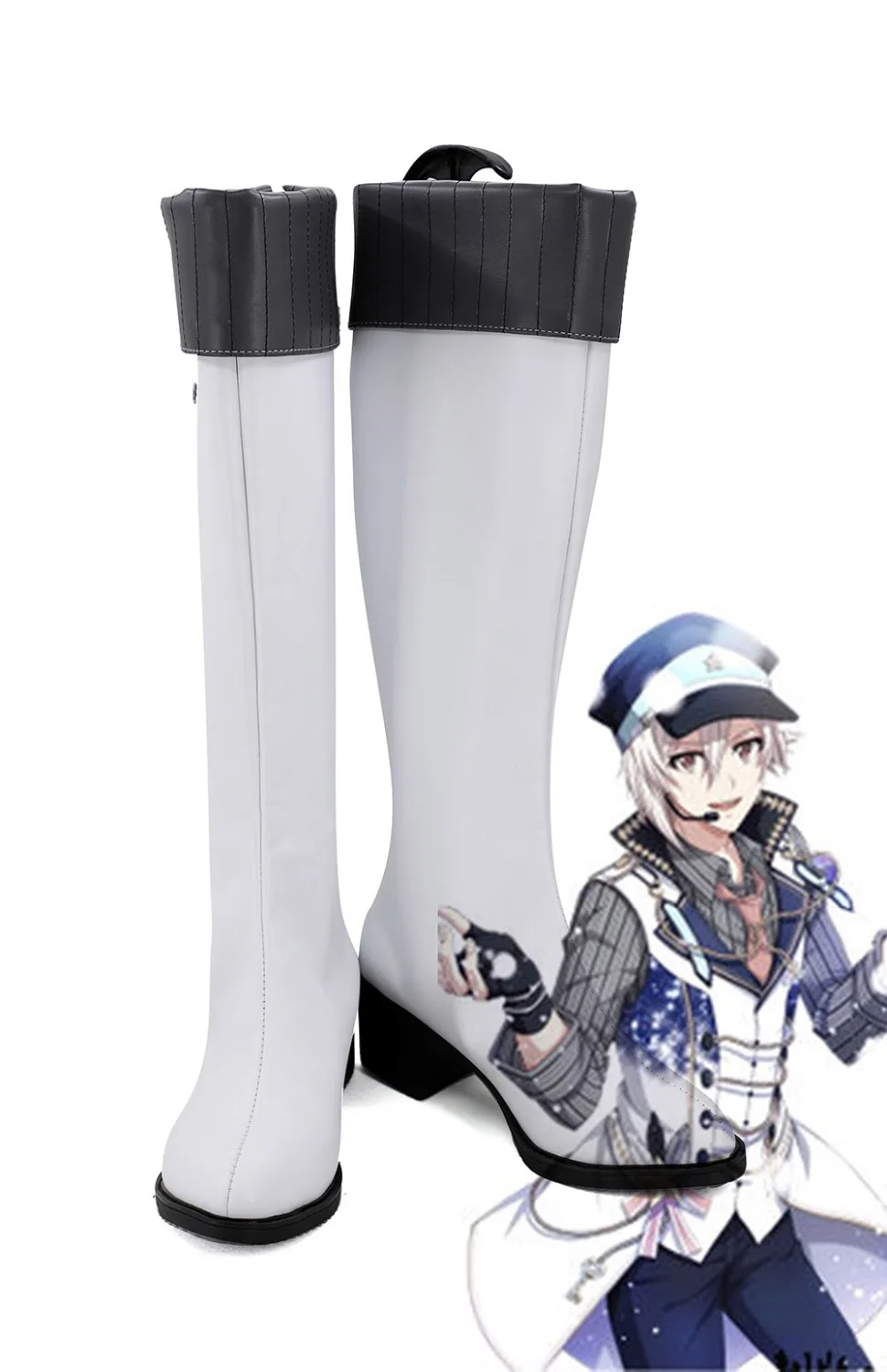 

Длинные белые ботинки Idolish7 Kujo Tenn, изготовленные на заказ, любого размера