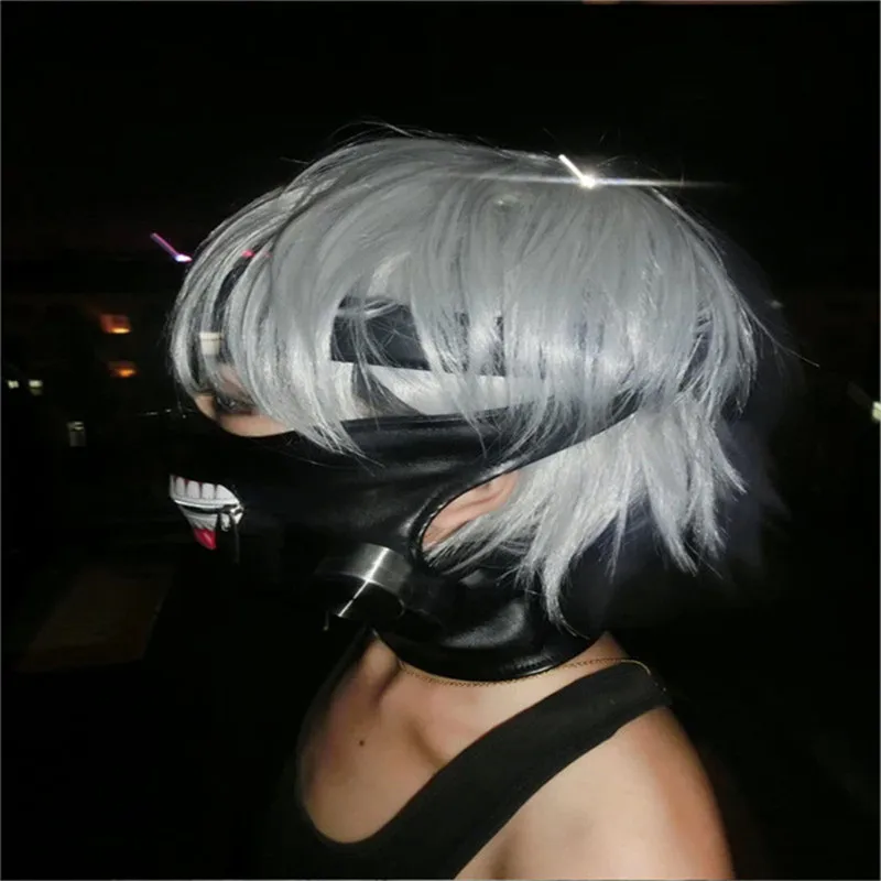 Новые стили Токио вурдалак 2 Kaneki Кен маска Регулируемая Молния маски кожа PU