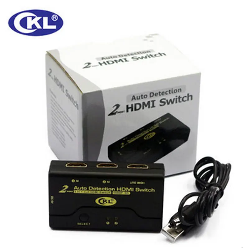 2 порта Авто HDMI2.0 переключатель 1080P 3D 1 монитор компьютера в выход HDMI | Компьютеры и