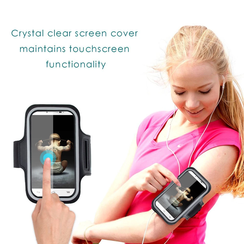 Горячая! Универсальный Спорт повязки пояса Водонепроницаемый чехол для Alcatel Pop C9