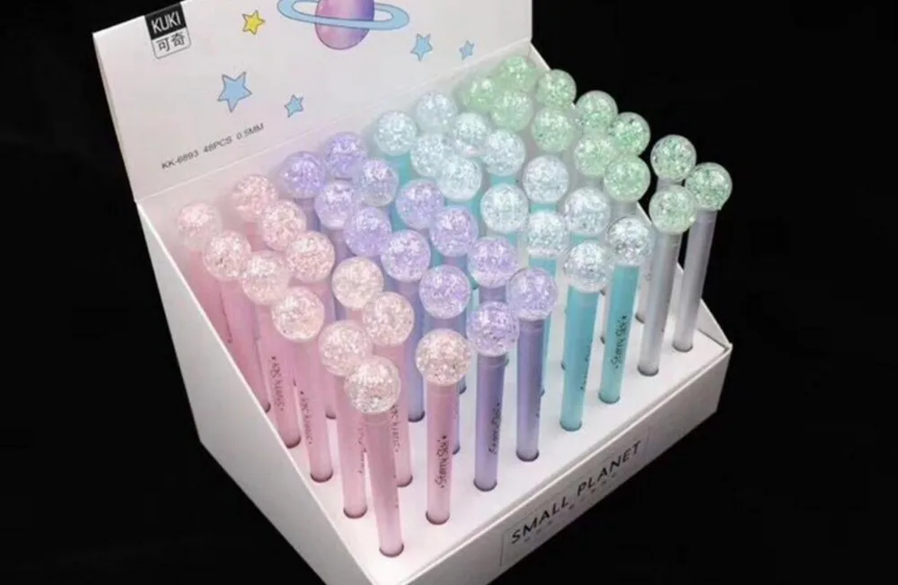 Милая мультипликационная гелевая ручка KK6893 маленькая планета канцелярский