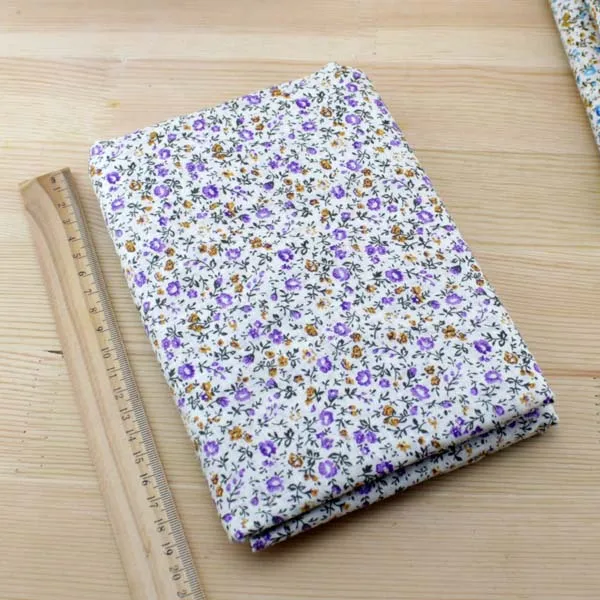 3 цвета однотонная хлопковая ткань с цветочным принтом 100% хлопок домашний