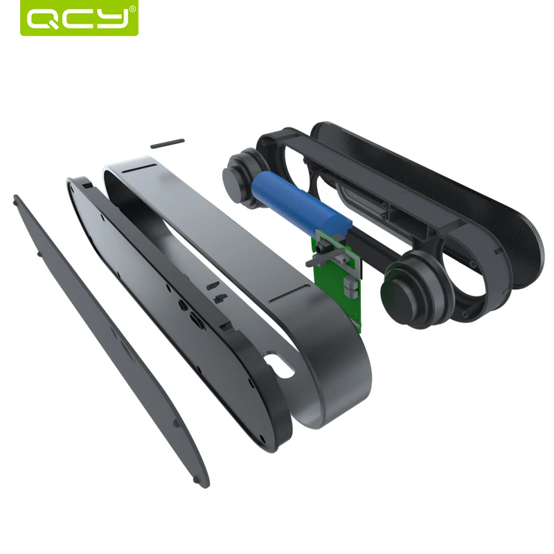 QCY B900 Bluetooth динамик металлический портативный беспроводной звуковая система 3D