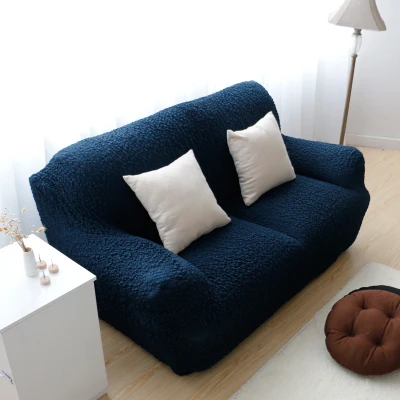 dark blue Четырехсезонная эластичная фути все включено многофункциональная Нескользящая Пылезащитная крышка Эластичный чехол на диван - Цвет: dark blue