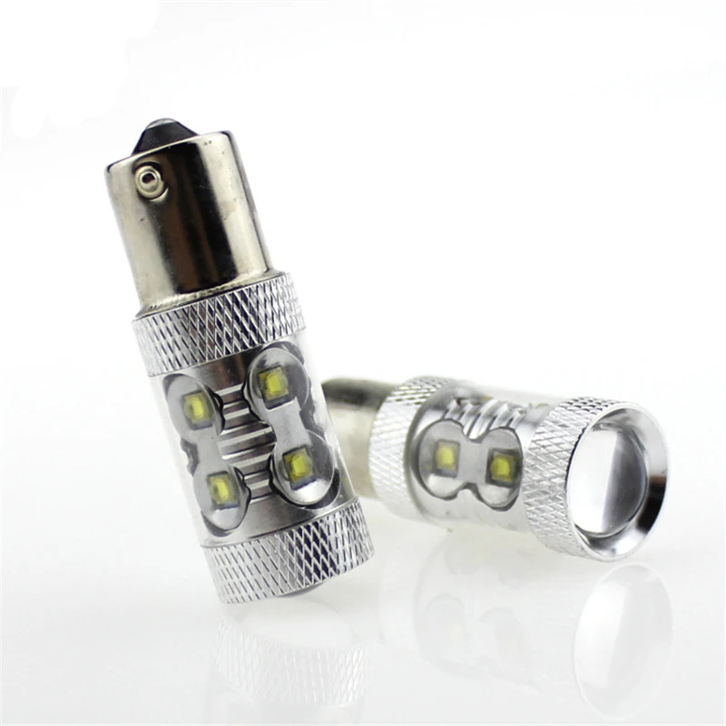 KEYECU 2X 12 в 50 Вт 10SMD 1156 1157 Белый Автомобильный стоп сигнал поворота обратный
