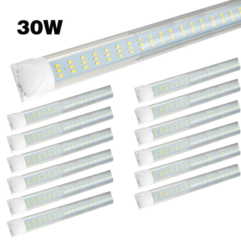 4 шт./упаковка светодиодные лампы для освещения магазина 2 фута 30 Вт 6000 лм K