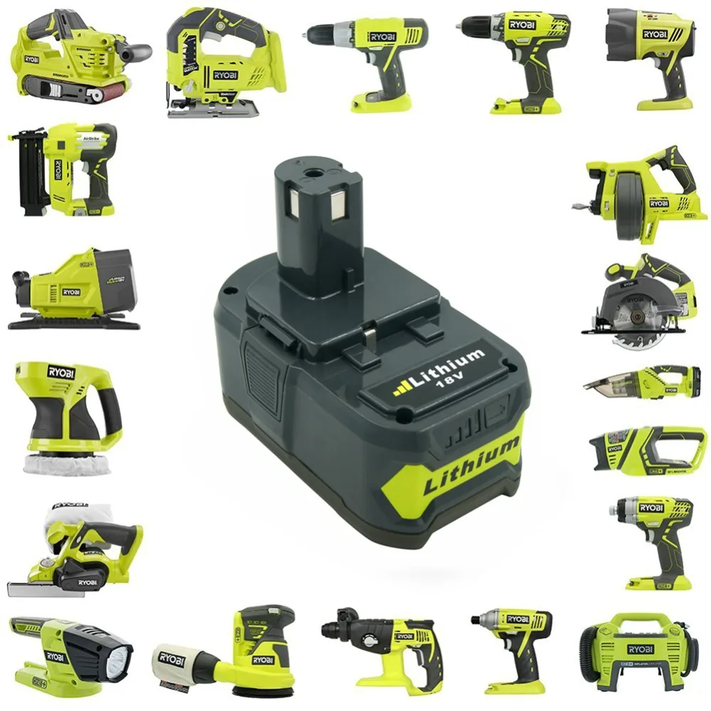 2 шт. RB18L40 сменная батарея для электроинструмента 4000 мАч Li Ion 18 в Ryobi P100 P102 P103 P105 P107