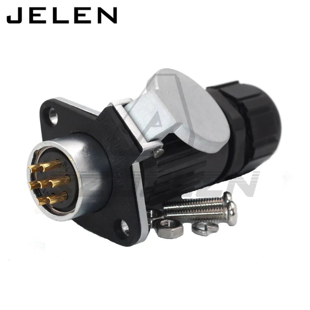 Waterproof HE20 type IP65 cable connector plug socket Male Female 7pin | Обустройство дома