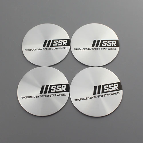 SSR KOM 4 шт./партия 45 мм Автомобиль Стайлинг колеса центр hubcaps наклейки крышка для enkei advan rays volk ssr работа vs значок эмблемы Знак - Цвет: SSR