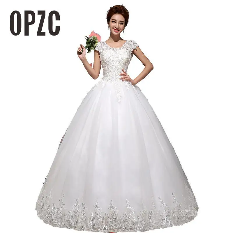 Новое весеннее и летнее модное свадебное платье 2020 белое принцессы на шнуровке в