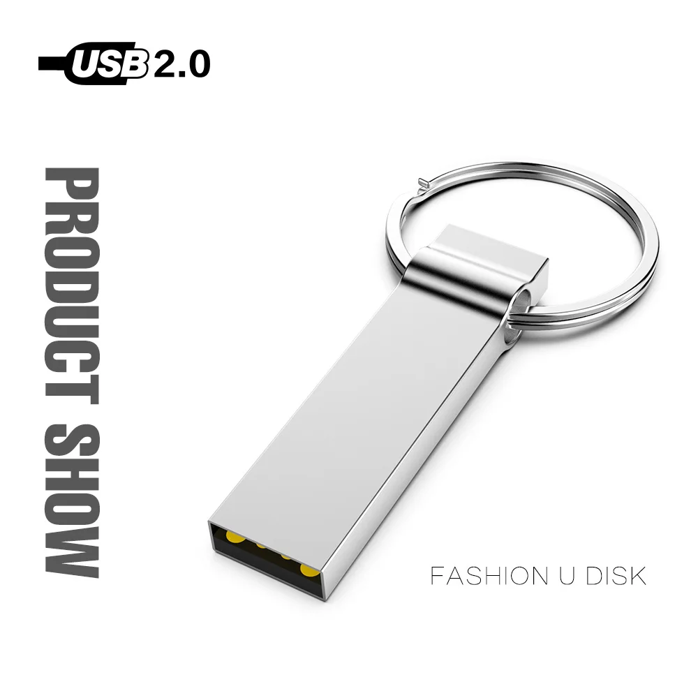 Металлическая USB палка с кольцом для ключей 8 ГБ 16 32 64 Гб 128 карта памяти Флеш