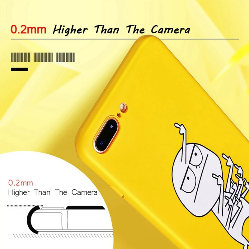 Роскошный милый чехол для iPhone 7 Plus жесткий телефона из ПК с забавным мультяшным