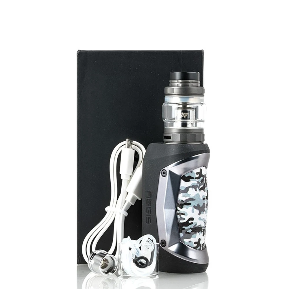 Geekvape Aegis мини Комплект 80 Вт Vape мод 5 мл Cerberus Танк испаритель Встроенный 2200 мАч