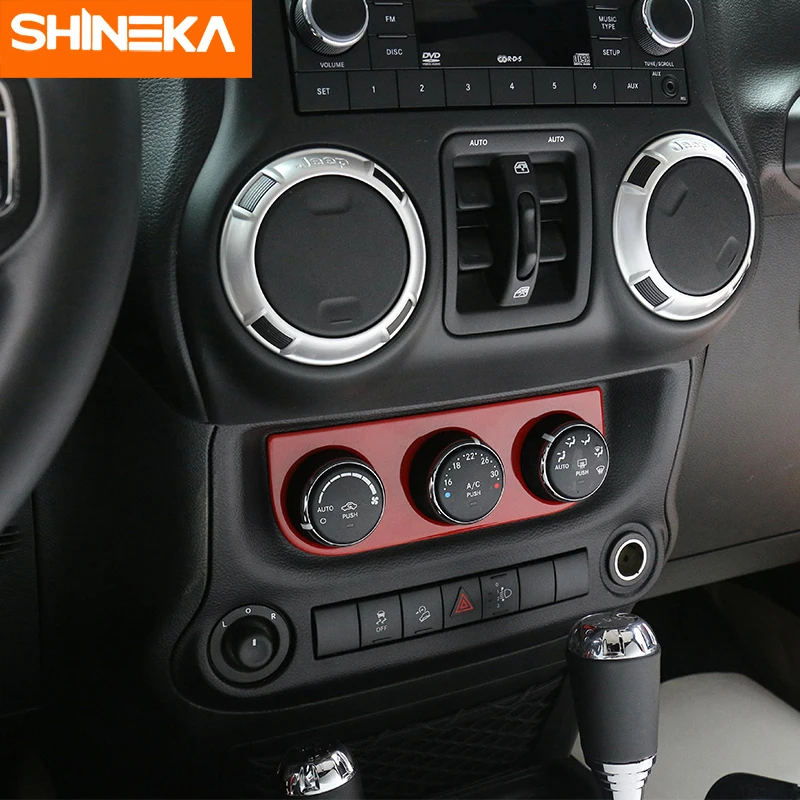 Наклейки для автомобиля SHINEKA внутренние переключатели кондиционера панели