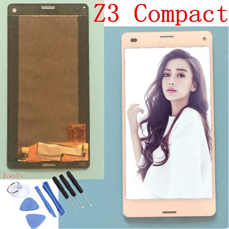 4 6 'черный белый цвет для Sony Xperia Z3 компактный D5803 D5833 ЖК дисплей Z3mini сенсорный
