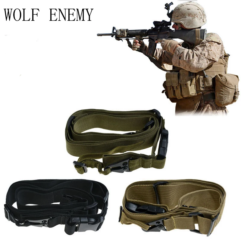 

High Quality Nylon Double Gun Sling Tactical Airsoft Gun Rope 3 Point Gun Strap