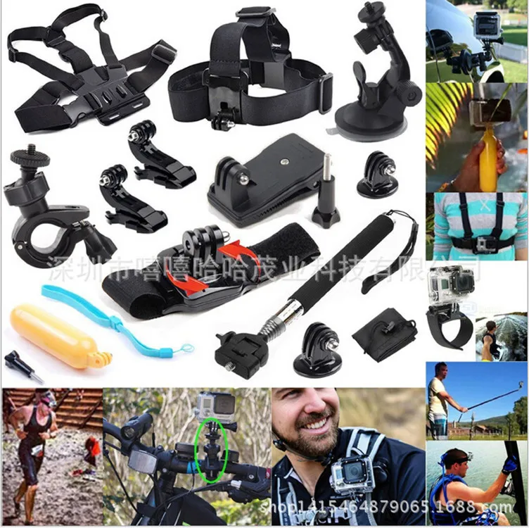 Комбинации Gopro фитинги Комплект 12 комплектов герой 4 3 + Ant Sj4000 Камера