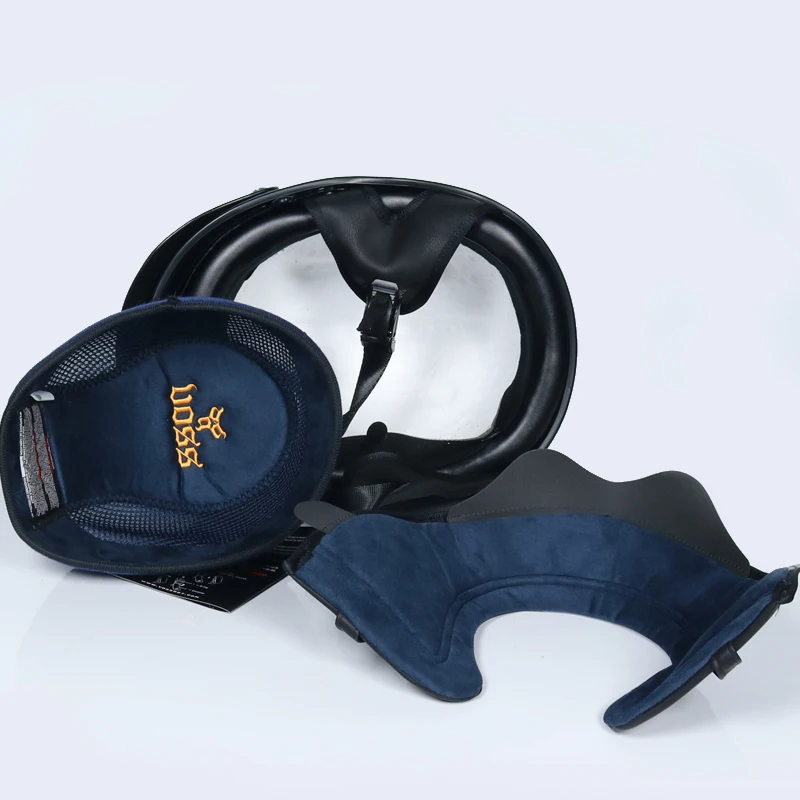 VOSS винтажный мотоциклетный шлем Ретро Скутер полушлем со встроенным козырьком