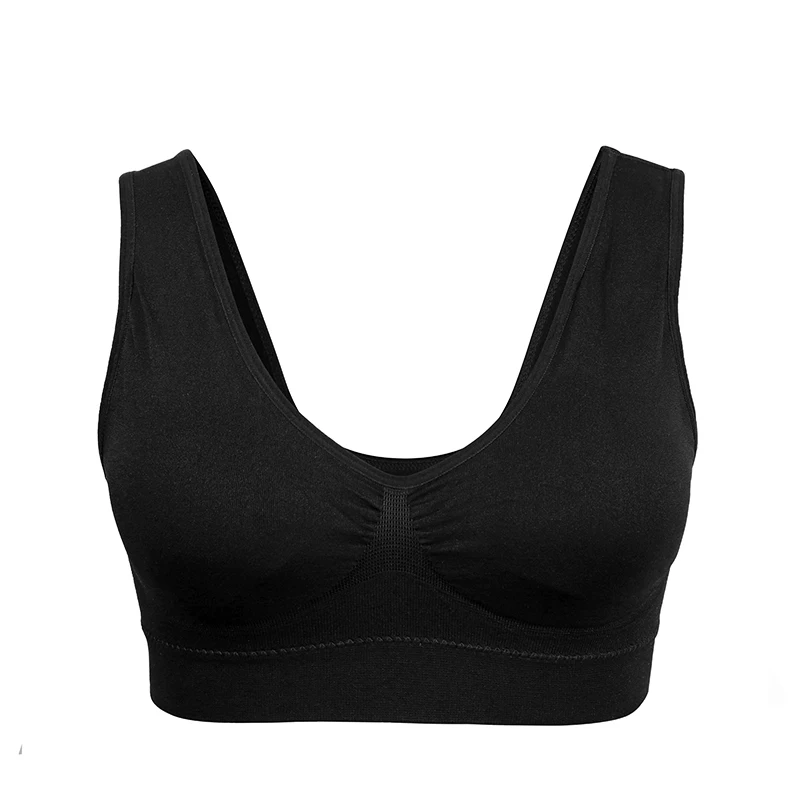 WANAYOU Lace Solid Sports Bra,Plus Size XXL XXXL U Back Seamless Sports Bra Top,Padded Wirefree Breathable Yoga Bra for Women