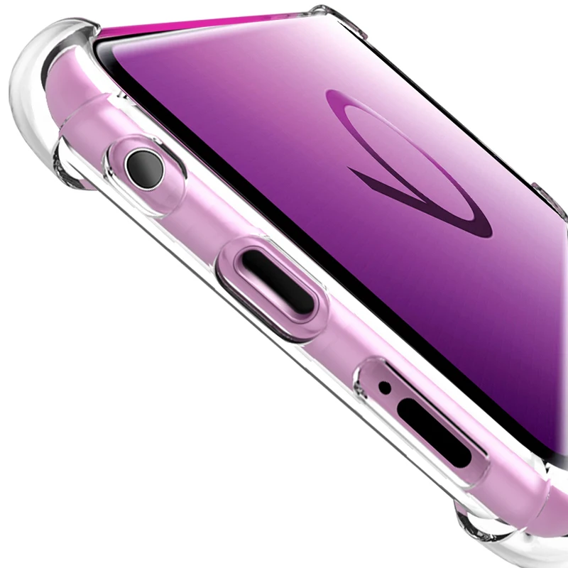 Роскошный прозрачный мягкий чехол YueTuo из ТПУ для телефона etui coque case cover samsung galaxy s9 s